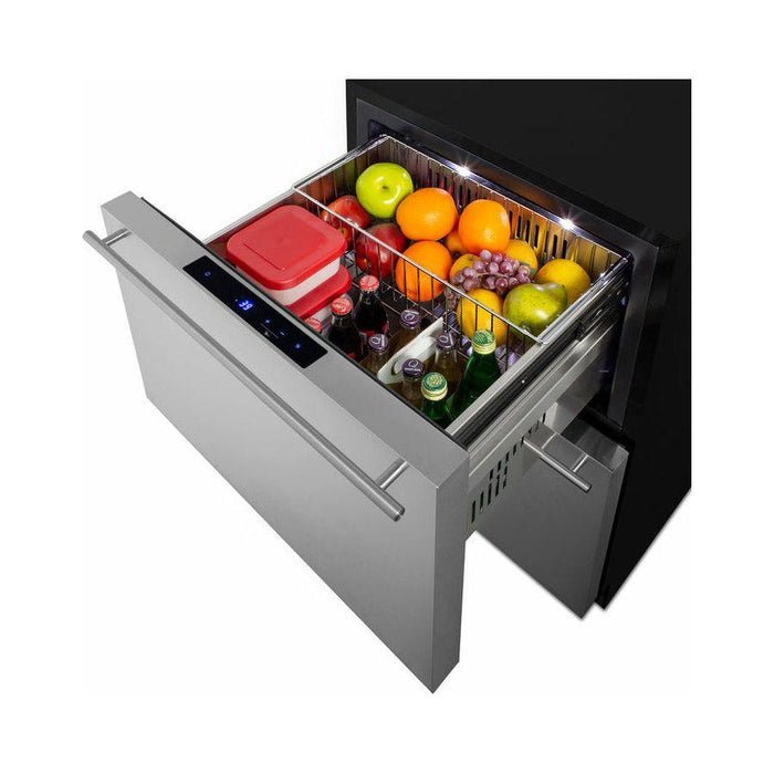 Summit 24 in. Wide 2-Drawer All-Refrigerator, ADA Compliant - ADRD241