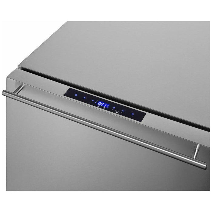 Summit 24 in. Wide 2-Drawer Refrigerator-Freezer with 3.9 cu. ft. Capacity, Frost Free Defrost, in Stainless Steel - SPRF34D