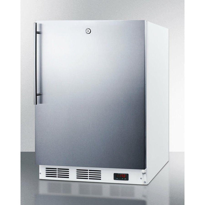 Summit 24 In. Wide All-Freezer, ADA Compliant with 3.5 cu. ft. Capacity, Right Hinge, Manual Defrost, ADA Compliant, Approved for Medical Use - VT65MLSS