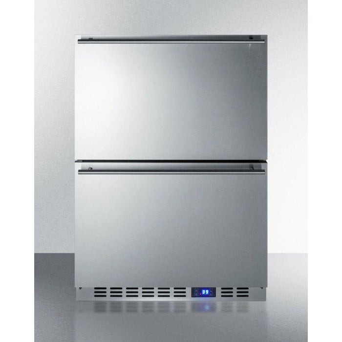 Summit 24 in. Wide Built-In 2-Drawer All-Refrigerator - FF642D