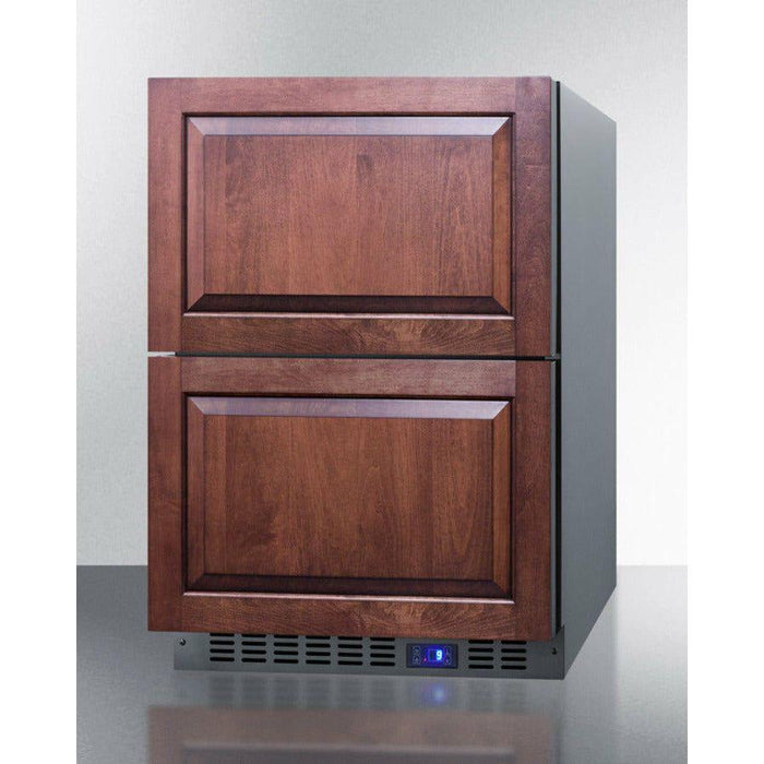 Summit 24 in. Wide Built-In 2-Drawer All-Refrigerator with 3.4 cu. ft. Capacity, Frost Free Defrost , Digital Thermostat - CL2R248