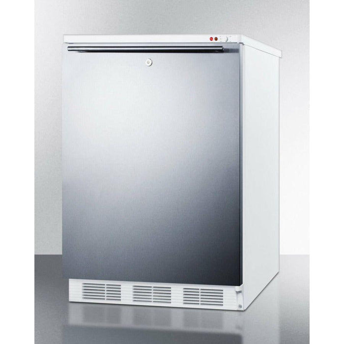 Summit 24 In. Wide Built-In All-Freezer with 3.5 cu. ft. Capacity, Right Hinge, Manual Defrost, Approved for Medical Use, Adjustable Thermostat - VT65ML7BISS