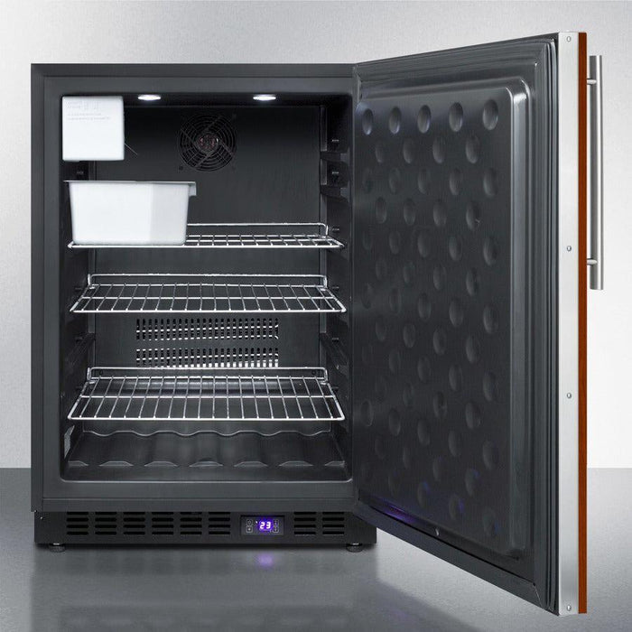 Summit 24 in. Wide Built-In All-Freezer With Icemaker (Panel Not Included) - SCFF53B