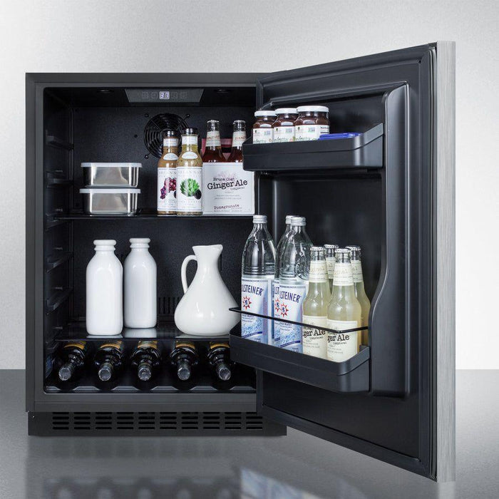 Summit 24 in. Wide Built-In All-Refrigerator, ADA Compliant - AL54CSSHH