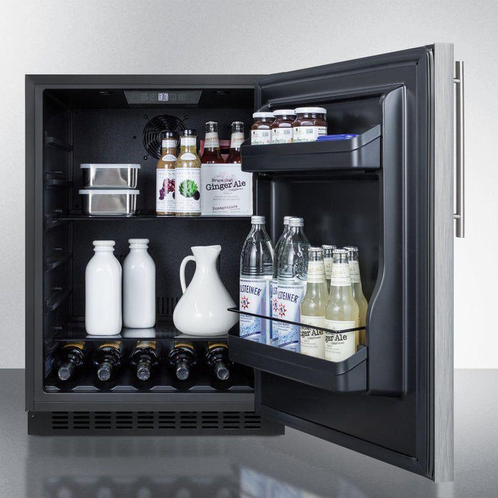 Summit 24 in. Wide Built-In All-Refrigerator, ADA Compliant - AL54CSSHV