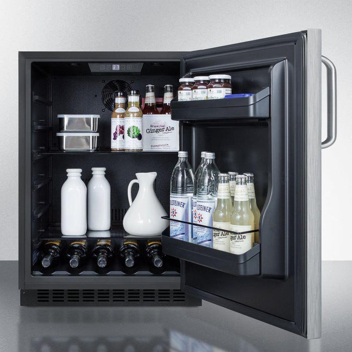 Summit 24 in. Wide Built-In All-Refrigerator, ADA Compliant - AL54SSTB