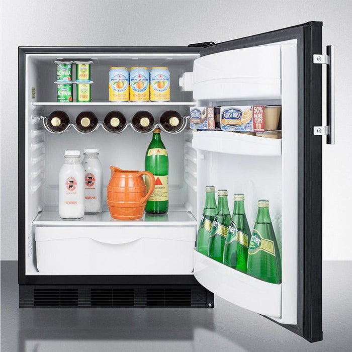 Summit 24 in. Wide Built-in All-Refrigerator, ADA Compliant - FF63BKBIADA