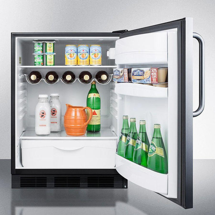 Summit 24 in. Wide Built-In All-Refrigerator, ADA Compliant - FF63BKCSSADA