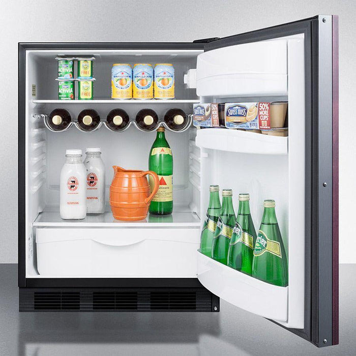 Summit 24 in. Wide Built-in All-Refrigerator, ADA Compliant (Panel Not Included) - FF63BKBIIFADA