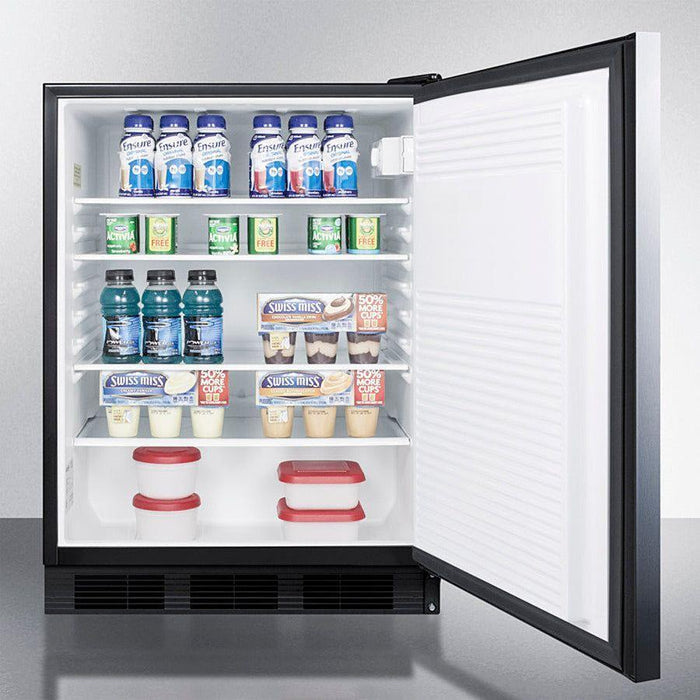 Summit 24 in. Wide Built-In All-Refrigerator - FF7BKBISS