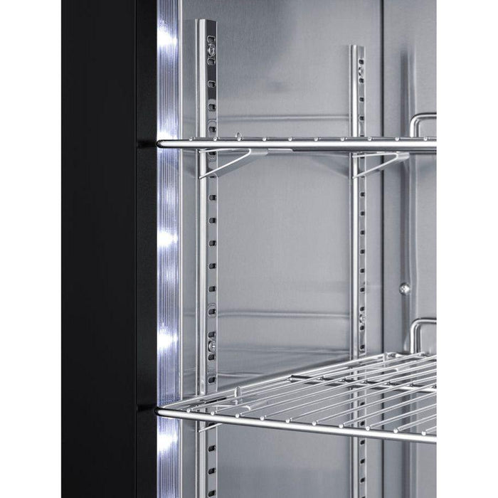 Summit 24 in. Wide Built-In Beverage Center with 3.25 cu. ft. Capacity Reversible Door, Lock, 3 Shelves , ADA Compliant, CFC Free, LED Lighting - ASDG2411