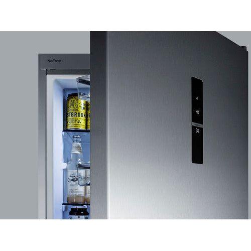 Summit 24 in. Wide Built-In Bottom Freezer Refrigerator - FFBF249SSBI