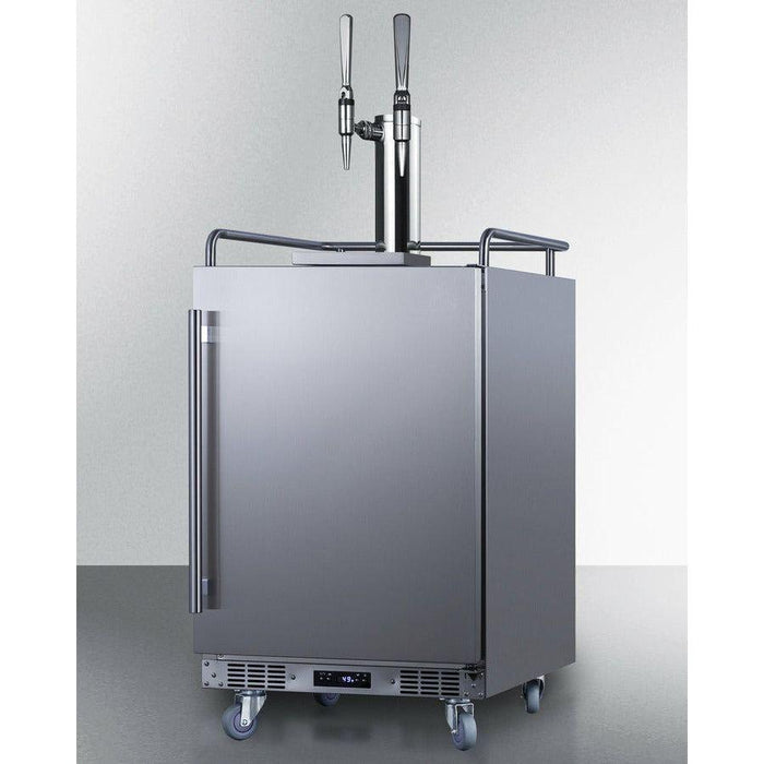 Summit 24 in. Wide Built-In Nitro-Infused Coffee Kegerator - SBC682NCFTWIN