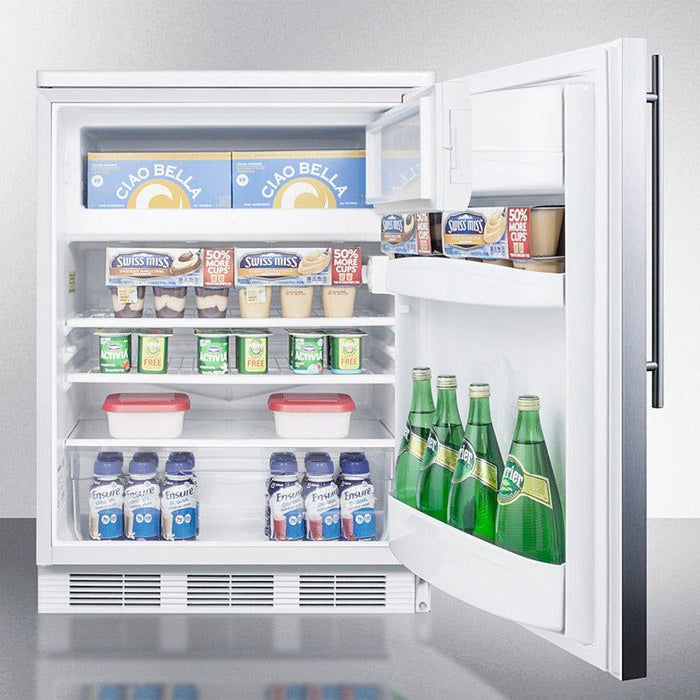 Summit 24 in. Wide Built-In Refrigerator-Freezer - CT66LWBISSH