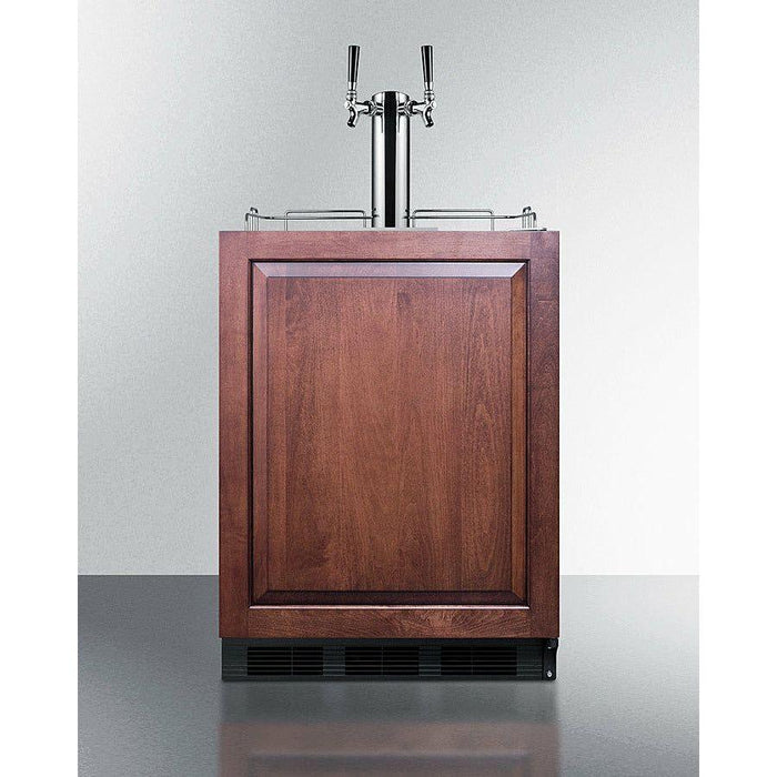 Summit 24 in. Wide Built-In Wine Kegerator, ADA Compliant (Panel Not Included) - SBC58BLBIADAIFWKDTWIN