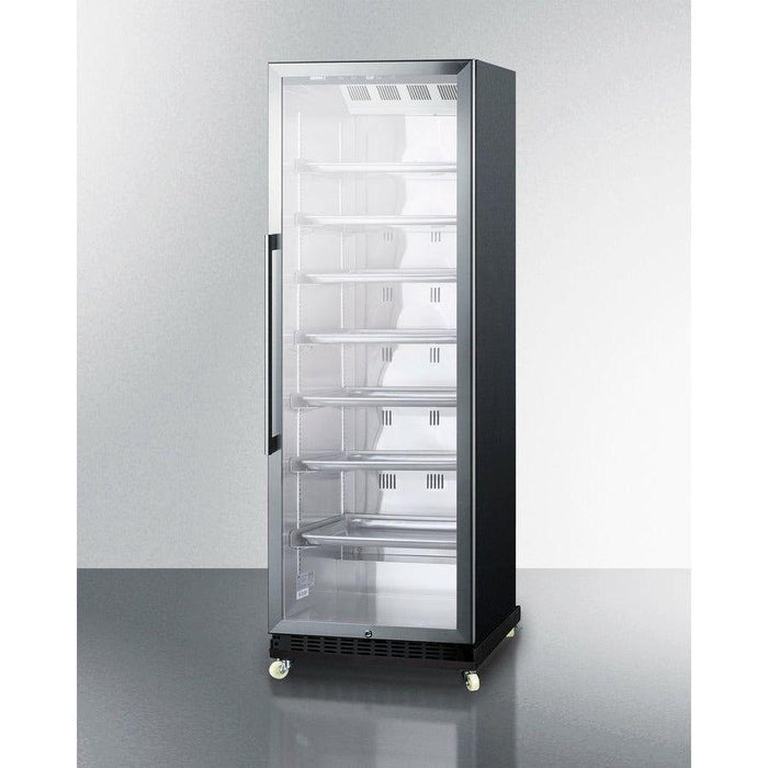 Summit 24 in. Wide Mini Reach-In Beverage Center with Dolly - SCR1401