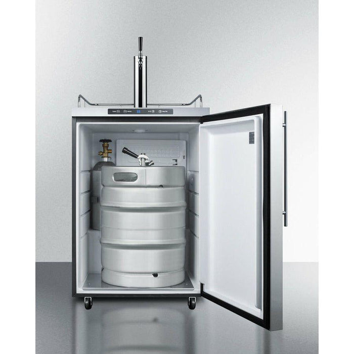 Summit 24 in. Wide Outdoor Kegerator, Freestanding Beer Dispenser - SBC635MOS7