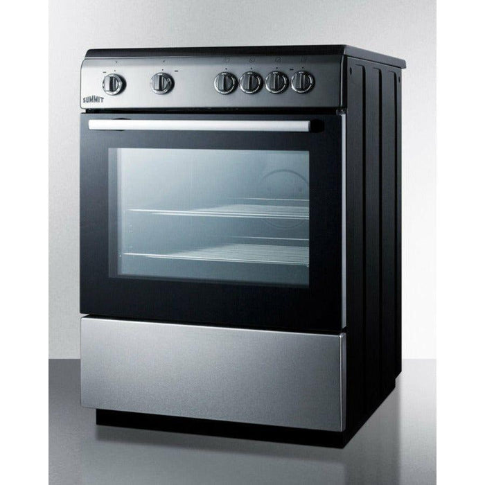 Summit 24 in. Wide Smooth Top Electric Range - CLRE24