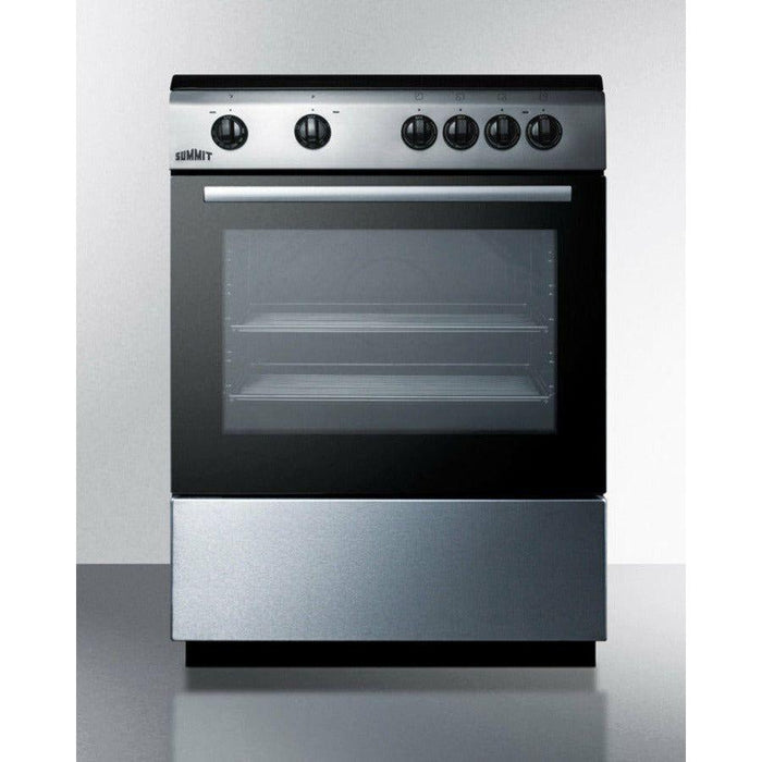 Summit 24 in. Wide Smooth Top Electric Range - CLRE24