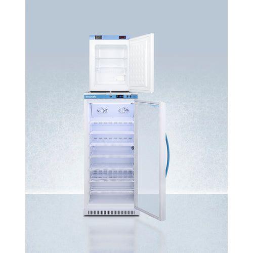 Summit 24" Wide All-Refrigerator/All-Freezer Combination - ARG8PV-FS30LSTACKMED2