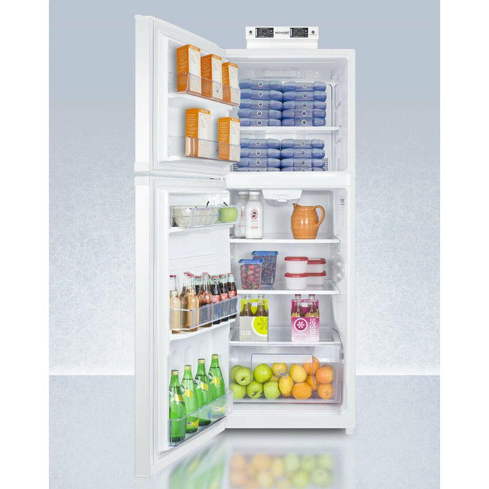 Summit 26 in. Counter Depth Top Freezer 12.9 cu. ft. Refrigerator - BKRF14W