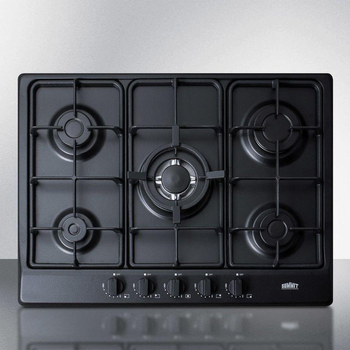 Summit 27 in. Gas Cooktop Built in 5 Sealed Burners - GC527