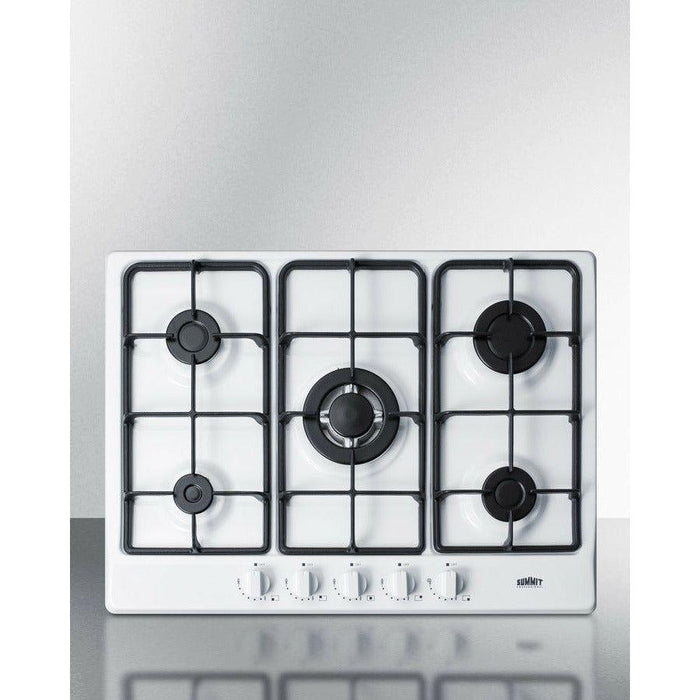 Summit 27 in. Gas Cooktop Built in 5 Sealed Burners - GC527