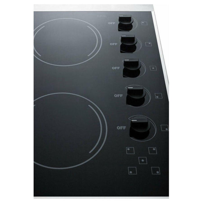 Summit 27 in. Wide 230V 5-Burner Radiant Cooktop - CRS5B1