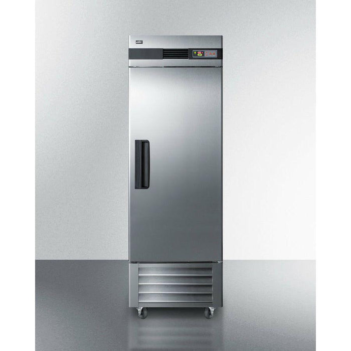 Summit 28 in. Freestanding Commercial Freezer with 23.0 Cu. Ft. Capacity, Self Closing Door, Door Alarm, Temperature Alarm, Lock - SCFF237