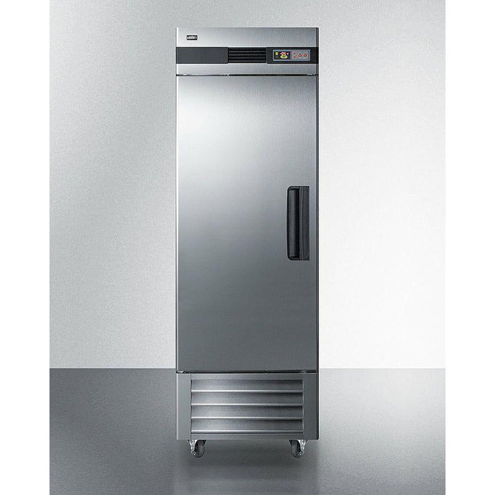 Summit 28 in. Freestanding Commercial Freezer with 23.0 Cu. Ft. Capacity, Self Closing Door, Door Alarm, Temperature Alarm, Lock - SCFF237