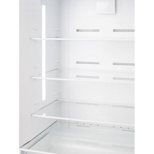 Summit 28 in. Wide Top Mount Refrigerator-Freezer With Icemaker - FF1512SSIM