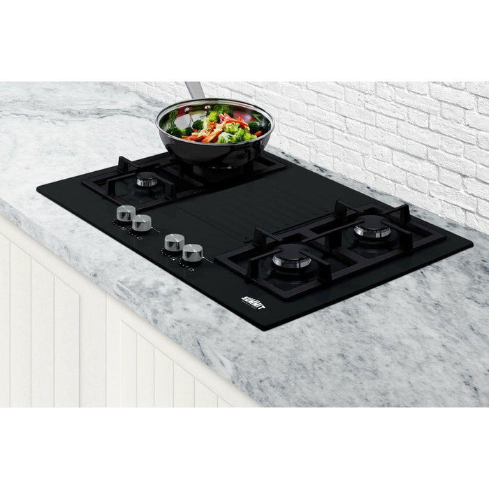 Summit 30 in. White Gas Cooktop - GC43