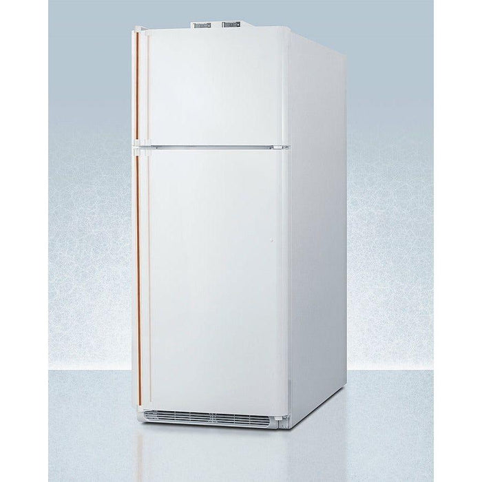 Summit 30 in. Wide Break Room Refrigerator-Freezer with Antimicrobial Pure Copper Handle - BKRF18WCP