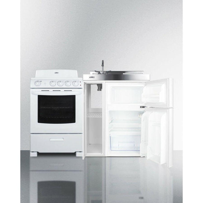 Summit 54 in. Wide All-in-One Kitchenette with Electric Coil Range - ACK54COILW