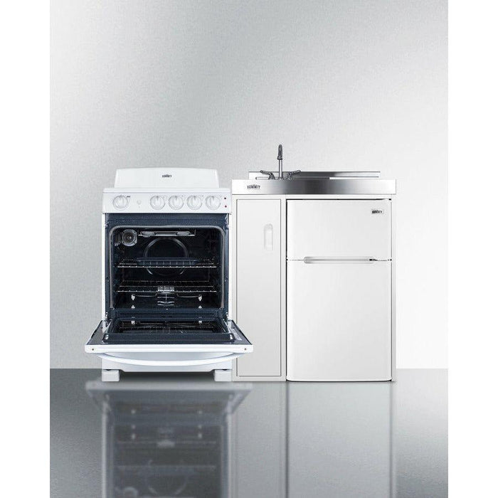 Summit 54 in. Wide All-in-One Kitchenette with Electric Coil Range - ACK54COILW