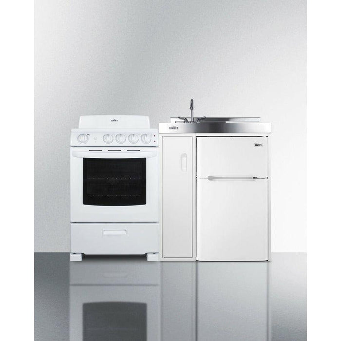 Summit 54 in. Wide All-in-One Kitchenette with Electric Coil Range - ACK54COILW