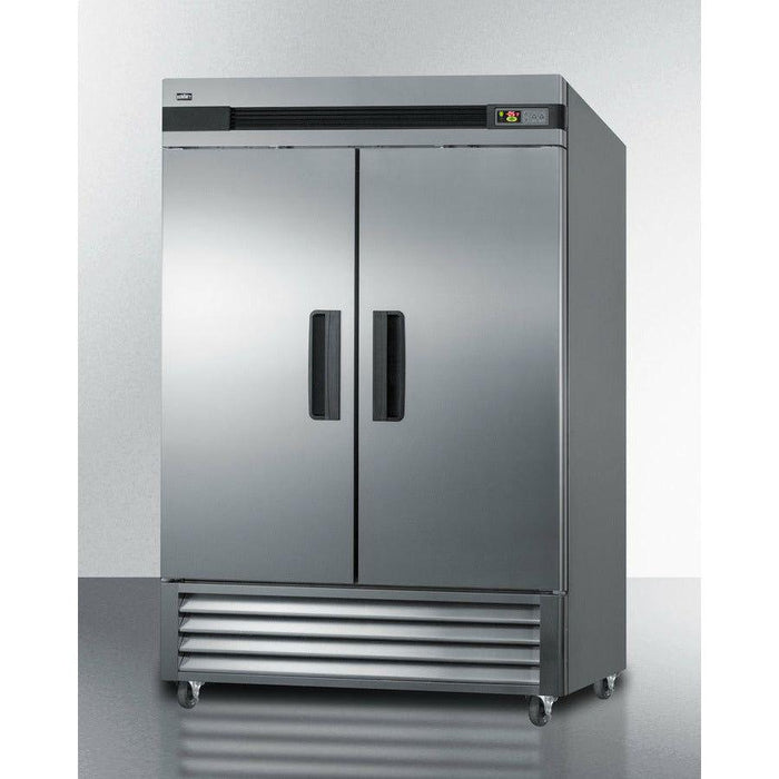 Summit 56 in. Reach-In Freezer with 49 cu. ft. Capacity, Forced Air Cooling, Automatic Defrost, Open Door Alarm - SCFF497