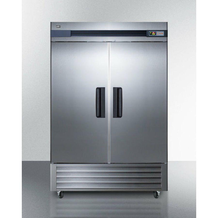 Summit 56 in. Reach-In Freezer with 49 cu. ft. Capacity, Forced Air Cooling, Automatic Defrost, Open Door Alarm - SCFF497