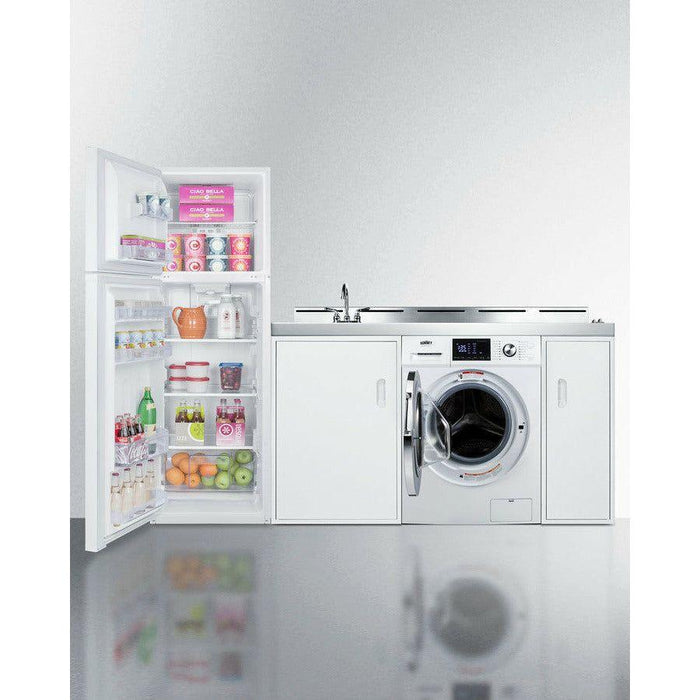 Summit 83 in. Wide All-In-One Kitchenette with Washer/Dryer Combo - ACKSPWD82