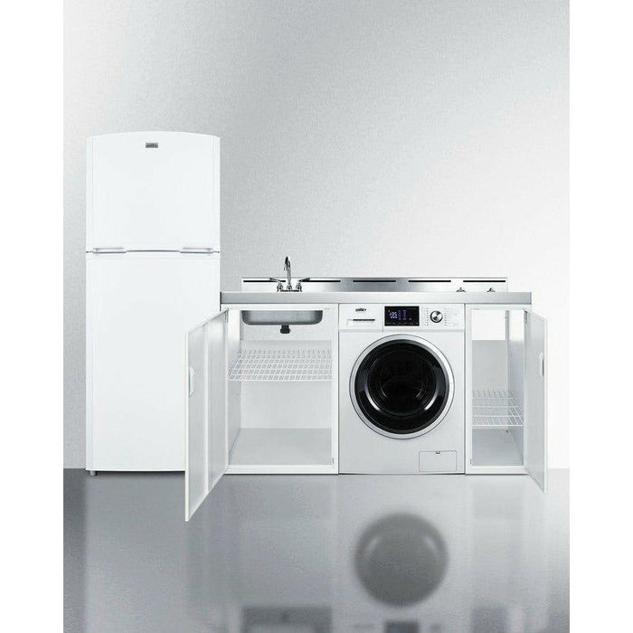 Summit 86 in. Wide All-In-One Kitchenette with Washer/Dryer Combo - ACKSPWD86