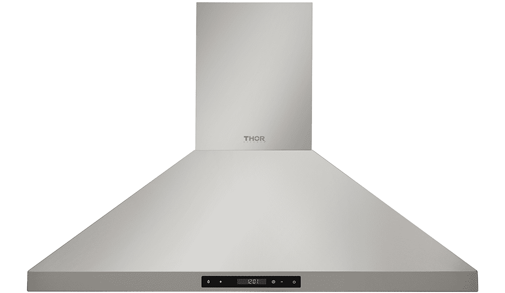 Thor Kitchen 2-Piece Pro Appliance Package - 36-Inch Dual Fuel Range & Premium Wall Mount Hood in Stainless Steel