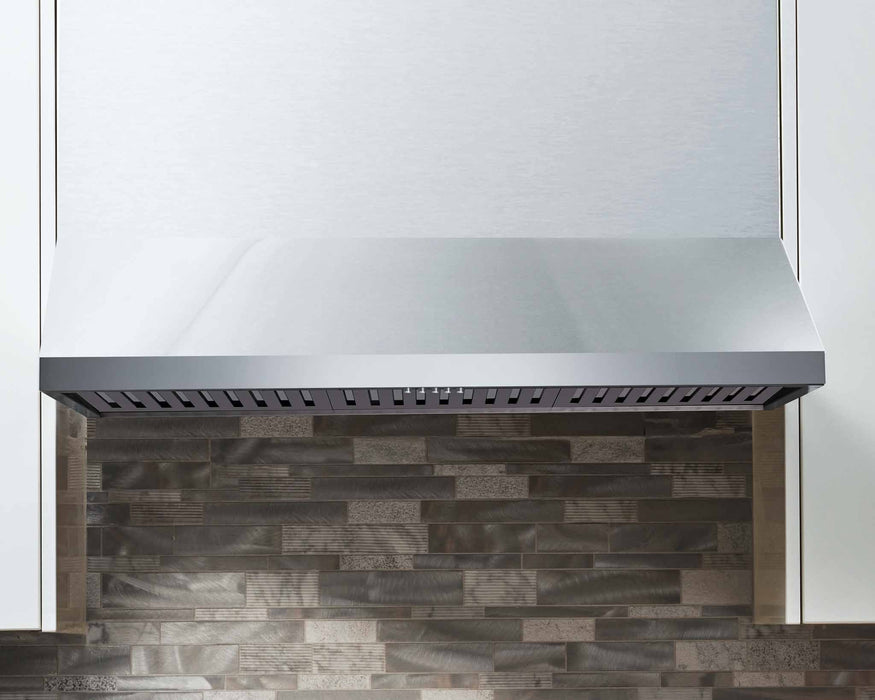 Thor Kitchen A-Series 2-Piece Appliance Package - 36-Inch Gas Range and Under Cabinet Range Hood in Stainless Steel