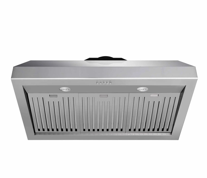 Thor Kitchen A-Series 2-Piece Appliance Package - 30-Inch Electric Range and Under Cabinet Range Hood in Stainless Steel